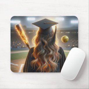 Mousepad Formando de Garota com Softball e Bateria de Fiery
