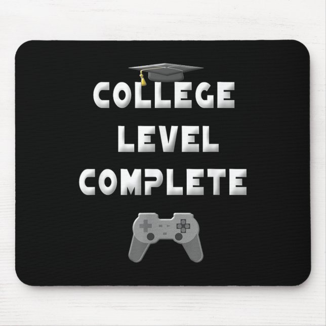 Mousepad formando de Jogadores de Vídeo Engraçado no Nível  (Frente)