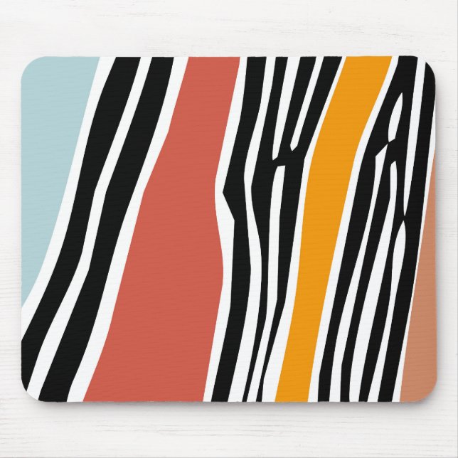 Mousepad Formas abstrato coloridas com design de impressão  (Frente)
