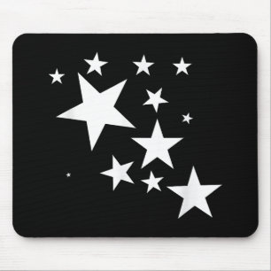Mousepad Formas Brancas - Presente de Design de Padrão de E