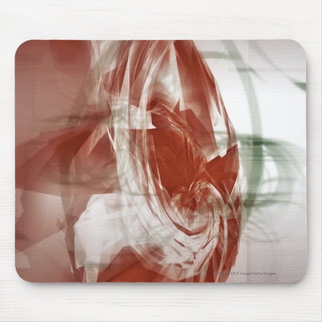 Mousepad Formas circulares contra o fundo claro (Frente)