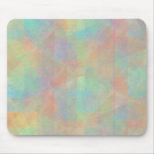 Mousepad Formas de Aquarela Pastel Arte Abstrato