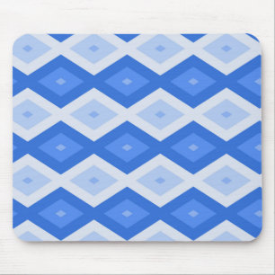 Mousepad Formas de diamante azul