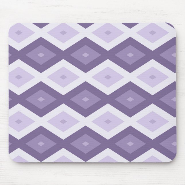 Mousepad Formas de diamante de lavanda (Frente)