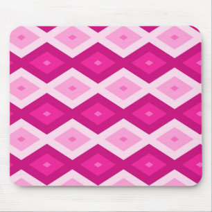 Mousepad Formas de diamante fuchsia