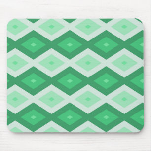 Mousepad Formas de diamante verde
