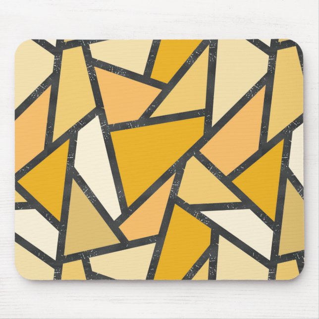 Mousepad Formas de vidro coloração amarela (Frente)