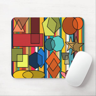 Mousepad Formas e Linhas Bauhaus