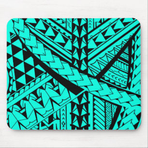 Mousepad Formas e símbolos tribais samoanos/polinésios