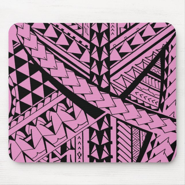 Mousepad Formas e símbolos tribais samoanos/polinésios (Frente)