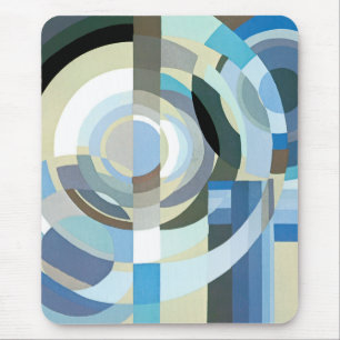 Mousepad Formas geométricas do jazz de Pochoir do art deco