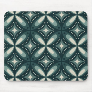 Mousepad formas verdes retrô