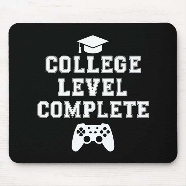 Mousepad Formatura de Nível Universitário Completa Gamer Jo (Frente)