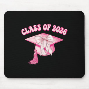 Mousepad Formatura Turma De 2026 Rosa Capelo De Laço Coquet
