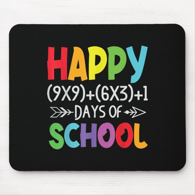 Mousepad Fórmula De Matemática 100 Dias De Escola Oferece P (Frente)