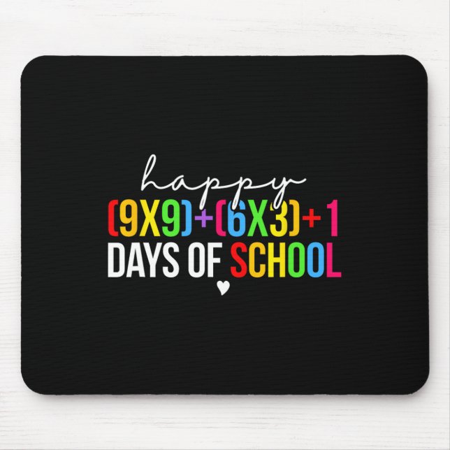 Mousepad Fórmula Matemática 100 Dias De Escola Professor De (Frente)