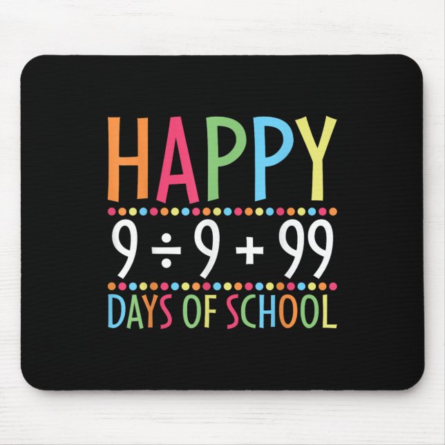 Mousepad Fórmula Matemática 100 Dias De Professora Engraçad (Frente)