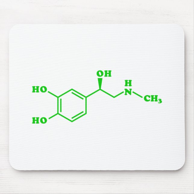 Mousepad Fórmula Química Molecular Adrenalina (Frente)