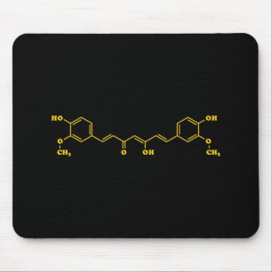 Mousepad Fórmula química molecular da curcumina turmérica