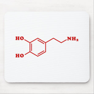 Mousepad Fórmula Química Molecular de Dopamina