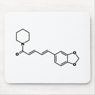 Mousepad Fórmula Química Molecular de Piperina Piperina
