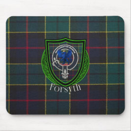 Mousepad Forsyth Scottish Clan Tartan & Crest
