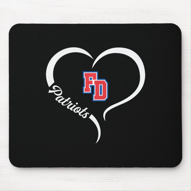 Mousepad Fort Dorchester Patriots Logo Half Heart Slogan Hs (Frente)
