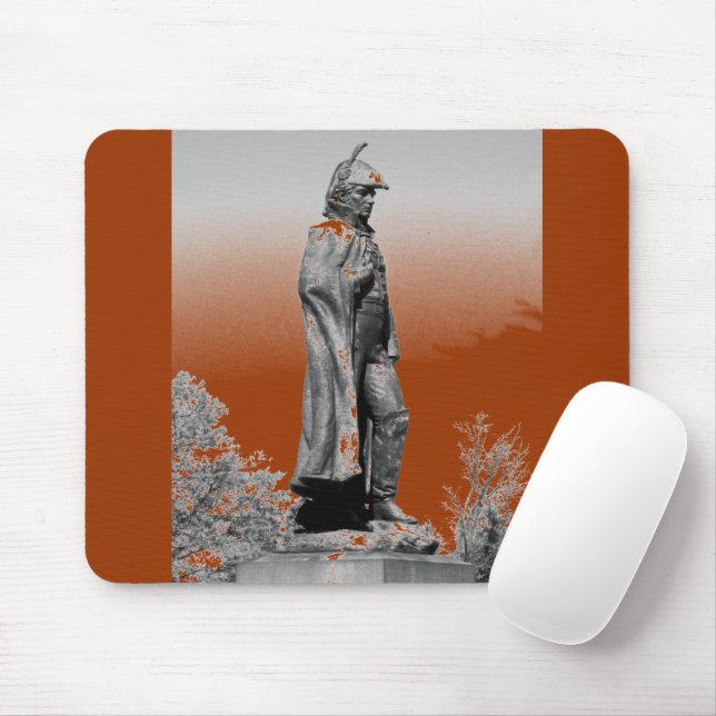 Mousepad Fort McHenry Statue B+W (Com mouse)