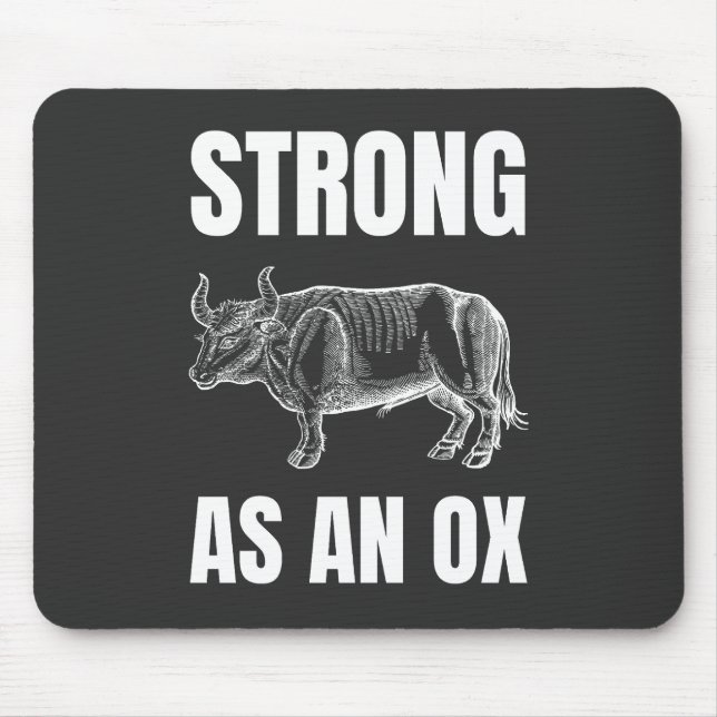 Mousepad Forte como um Ox (Frente)