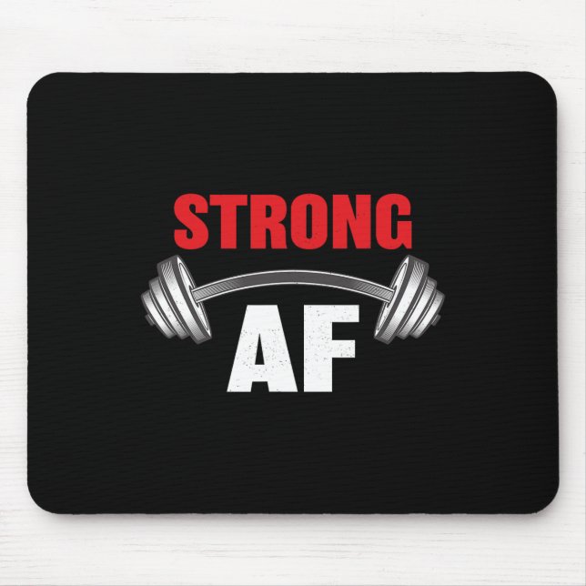 Mousepad Forte Malhação E Workout Engraçado Do Af (Frente)