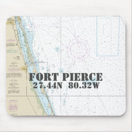 Mousepad Forte Náutica Pierce Florida Latitude Longitude