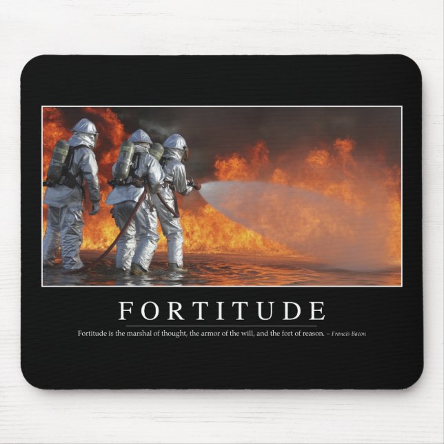 Mousepad Fortitude: Cotação Inspiracional (Frente)