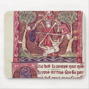 Mousepad Fortuna cega da deusa com rei Arthur
