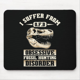 Mousepad Fóssil caçando Dinossauros Ossos Paleontólogo Foss