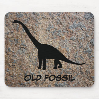 Mousepad Fóssil velho do Brontosaurus do dinossauro