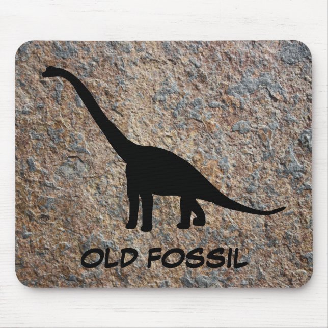 Mousepad Fóssil velho do Brontosaurus do dinossauro (Frente)