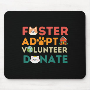 Mousepad Foster Adotar Voluntário Dador para Dar Prateleira