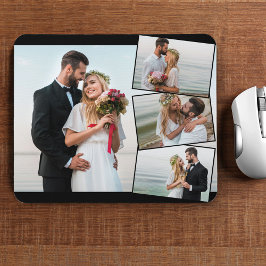Mousepad Foto Colagem 4 Montagem de Imagem de Casamento