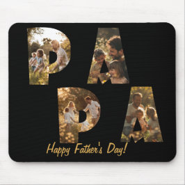 Mousepad Foto: Colagem de Letras de Corte PAPA