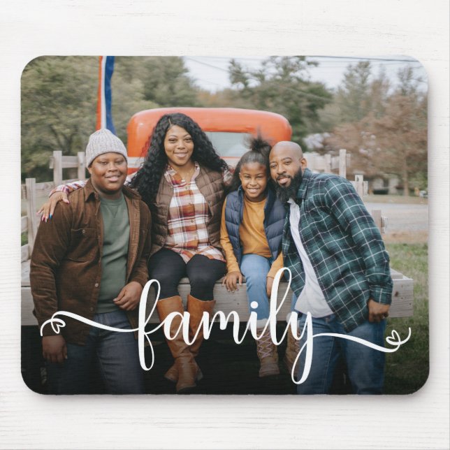 Mousepad Foto com Letra de Família  (Frente)