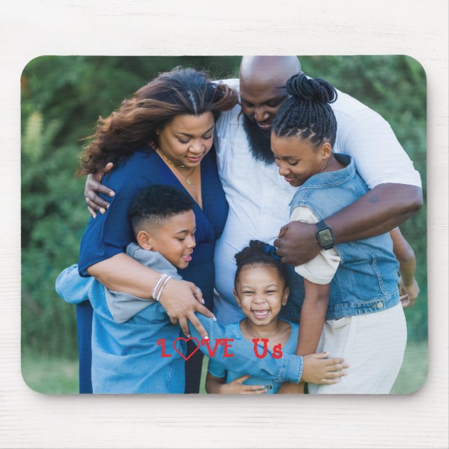 Mousepad Foto da família "AMOR-NOS" PERSONALIZE-A (Frente)