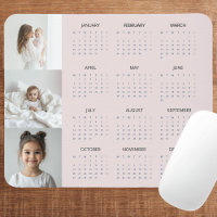 Foto da Família de Calendários Personalizada Pink