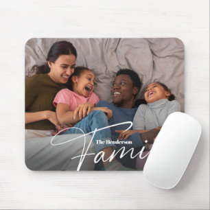 Mousepad Foto da família personalizada simples