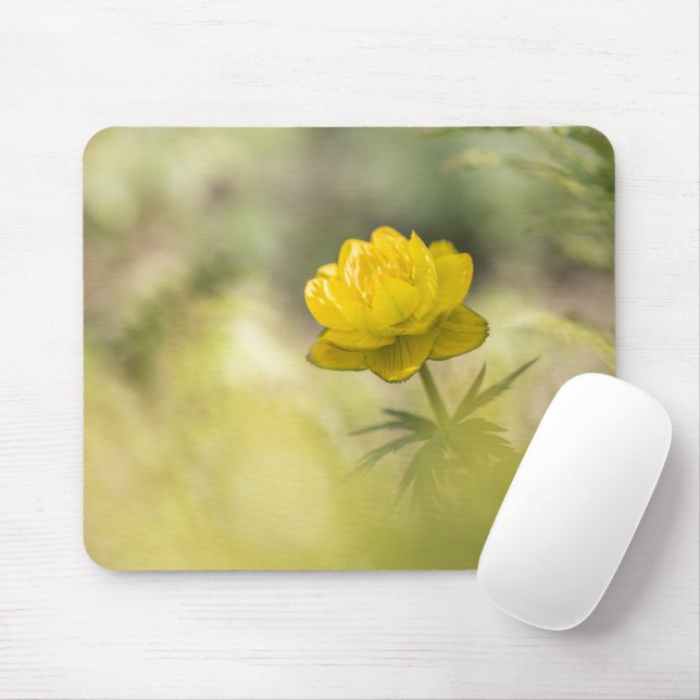 Mousepad Foto da Natureza da Flor Amarela (Com mouse)