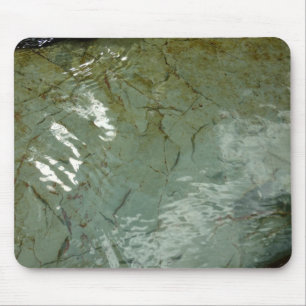 Mousepad Foto da Natureza de Laje de Rocha Coberta de Água