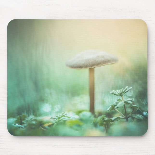 Mousepad Foto da natureza do cogumelo entonado (Frente)