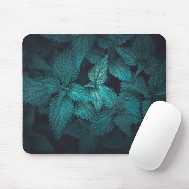Mousepad Foto da Natureza Floral Moody Dark (Com mouse)