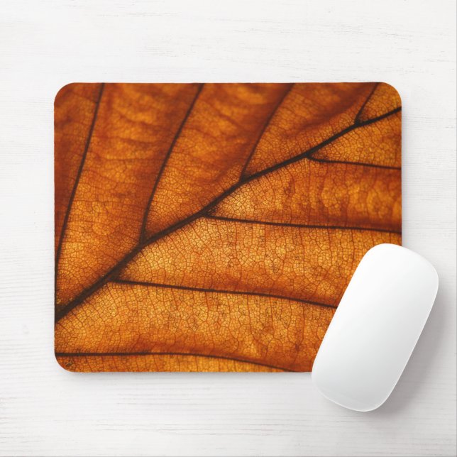 Mousepad Foto da natureza Folha (Com mouse)