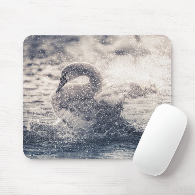 Mousepad Foto da Natureza Swan (Com mouse)