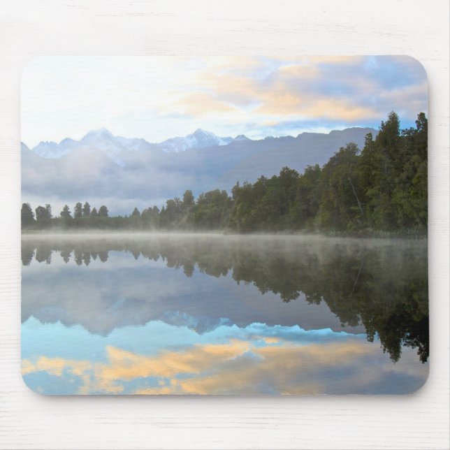 Mousepad Foto da Natureza Tranquila Reflexo das Árvores do  (Frente)